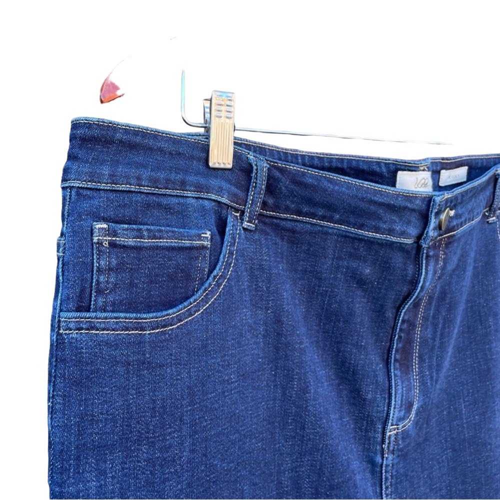 LOGO Lori Goldstein Skinny Jeans High Waisted Plus Size 22 W - Picture 9 of 12